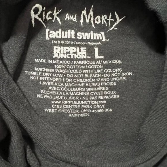 !!SOLD!! Rick & Morty T-shirt Men's Sz L - Picture 4 of 4